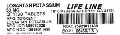 Losartan 50mg #30 Label (Losartan 50mg)